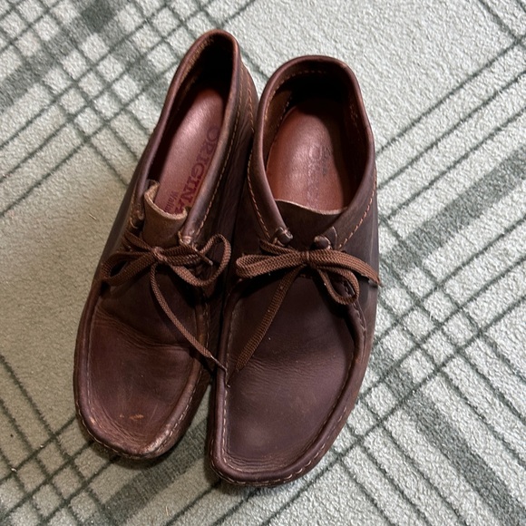 Clark’s wallabies Men\'s Brown Leather Shoes 9.5 main image 6